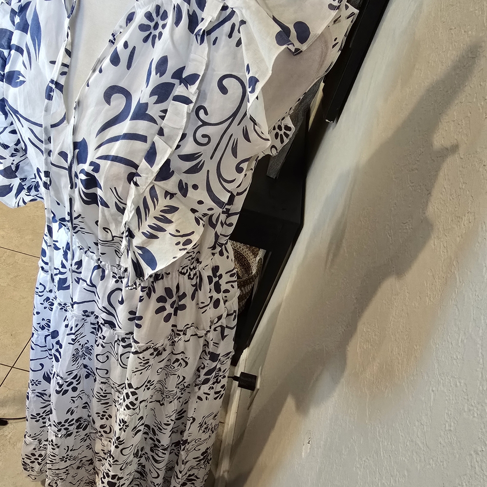 Lauren Ralph Lauren Women's Floral Cotton Voile Tiered Floral Maxi Dress 6 - Picture 7 of 10